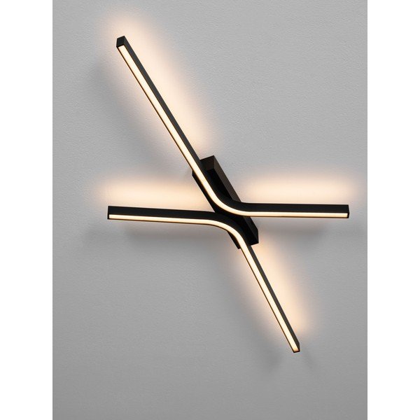 Mat crna LED stropna svjetiljka aluminijska s mogućnosti zatamnjivanja 50x100 cm Akro – Nova Luce-image-1