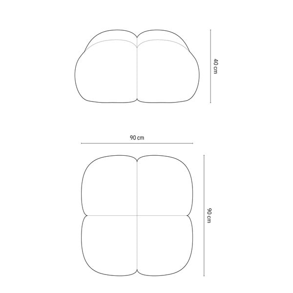 Sivi tabure Loretto – Cosmopolitan Design-image-4