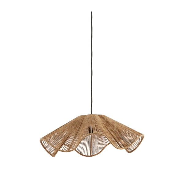 Viseća svjetiljka u prirodnoj boji sa sjenilom od jute ø 48 cm Fodara – Light & Living