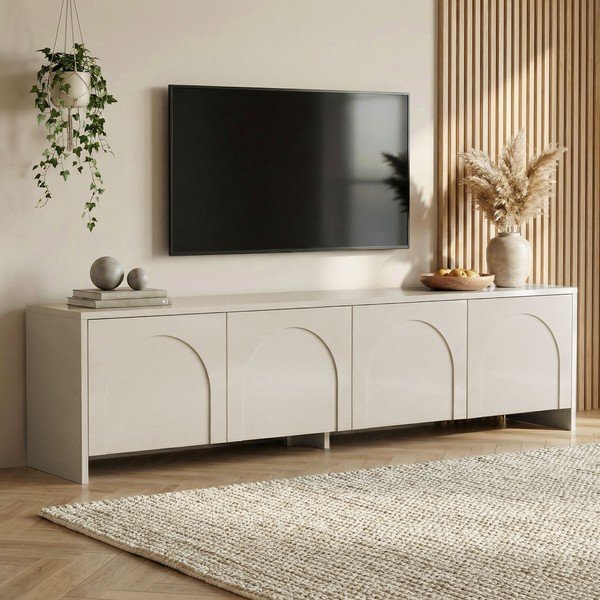 Krem TV komoda 180x45x32 cm Aurelia – Kalune Design-image-1