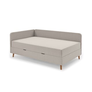 Bež tapecirani krevet s prostorom za pohranu 120x200 cm Cabana – Meise Möbel