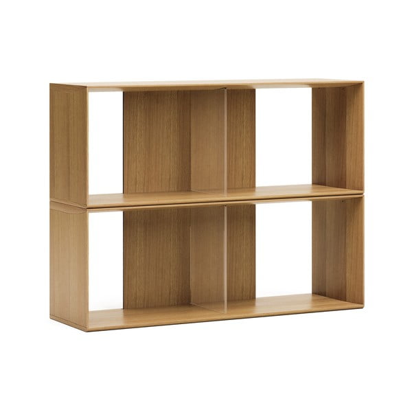 Modularni sustav polica 2 kom u dekoru hrasta u prirodnoj boji 101x76 cm Litto – Kave Home-image-2