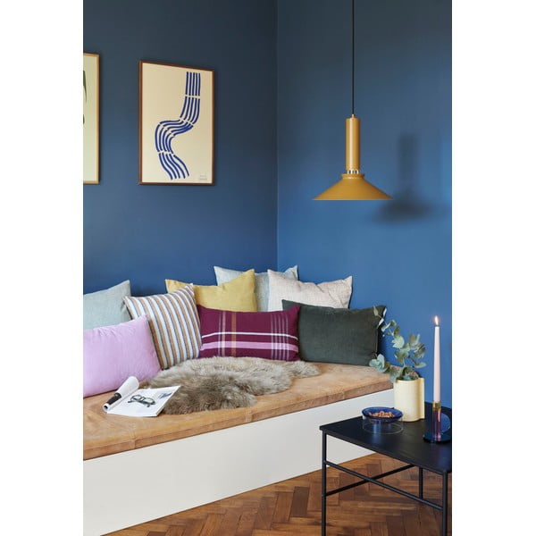 Crveni pamučni jastuk Hübsch Sarah, 60 x 40 cm-image-3