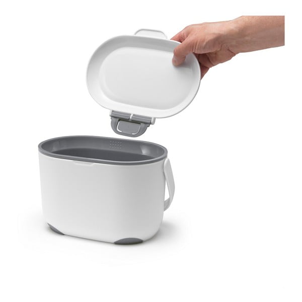 Bijelo-siva kanta za kompostabilni otpad Addis Caddy, 2,5 l-image-1
