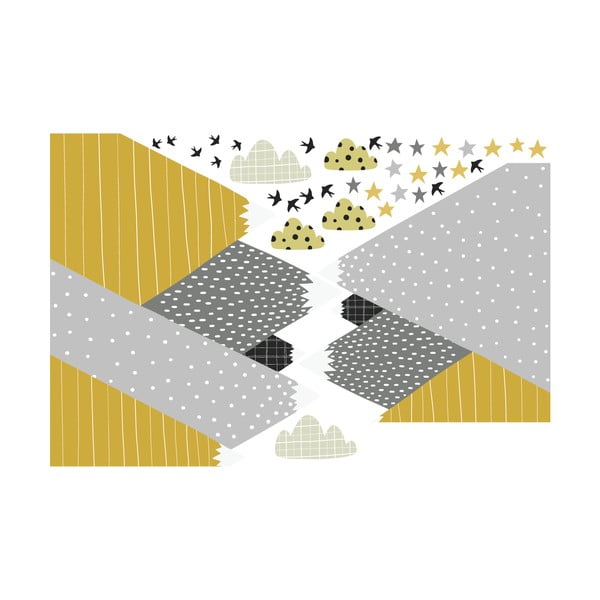 Zidna samoljepljiva naljepnica Ambiance Giant Kid Sticker Scandinavian Mountains Henrika-image-2