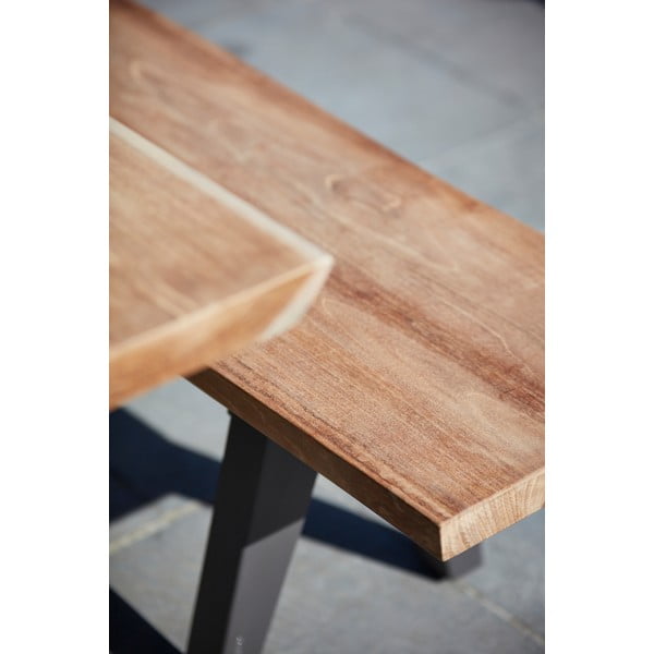 Crna/natur vrtna klupa Pure - Diphano-image-3