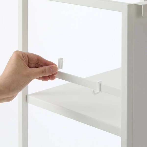 Bijeli metalni regal na kotačima 42x84,5x32 cm Tower – YAMAZAKI-image-4