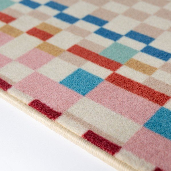 Tepih od mješavine vune 180x230 cm Checkered Border – Flair Rugs-image-4