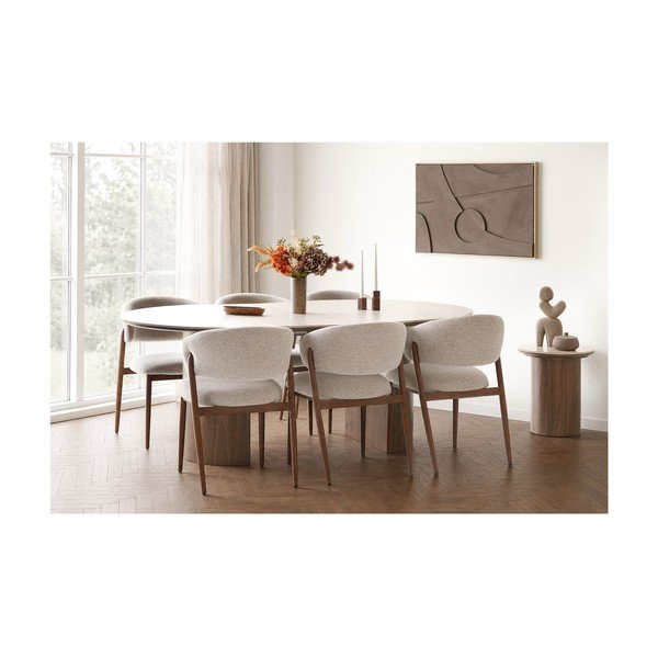 Okrugao pomoćni stol s keramičkom daskom ø 45 cm Delphi – House Nordic-image-2