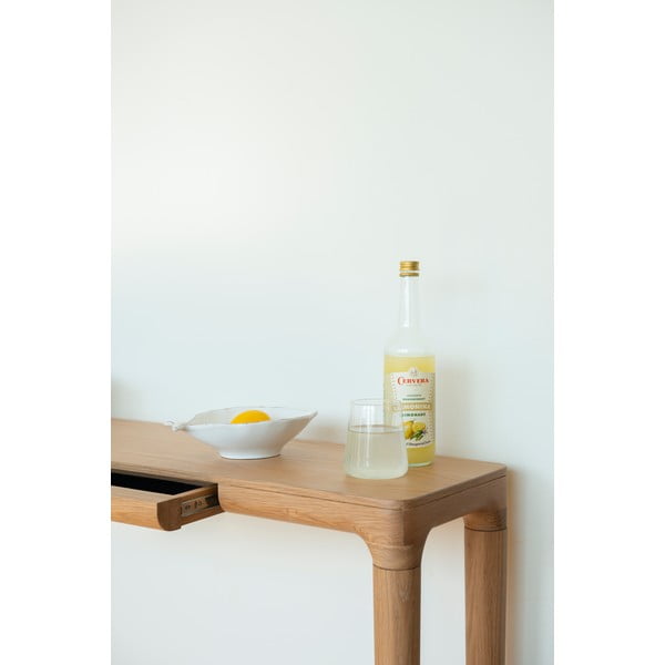 Pomoćni stol od punog hrasta u prirodnoj boji 12x110 cm Heart'n'Soul – UMAGE-image-4