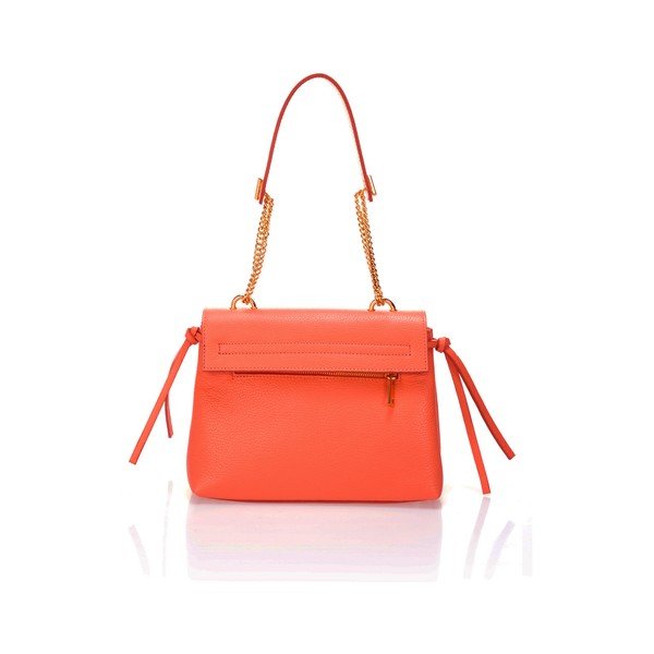 Lagana narančasta kožna torba Federica Bassi Anna-image-2