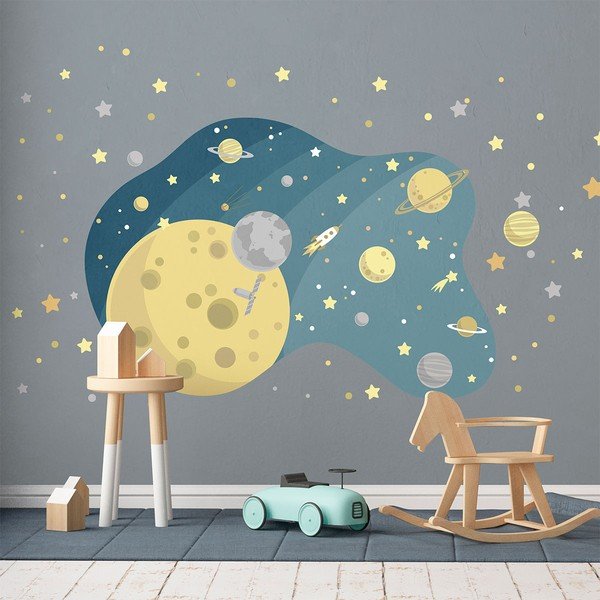 Dječja zidna naljepnica Ambiance The Starry Galaxy, 90 x 60 cm-image-1