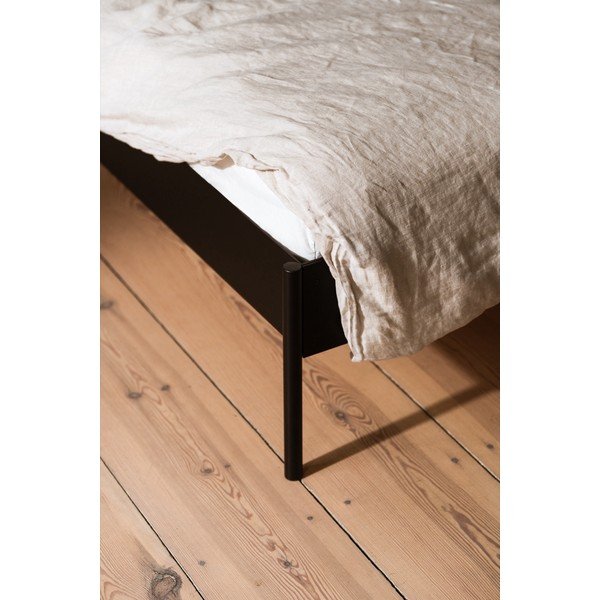 Bijeli željezni bračni krevet bez uzglavlja s podnicom 200x200 cm Eton Basic – noo.ma-image-4