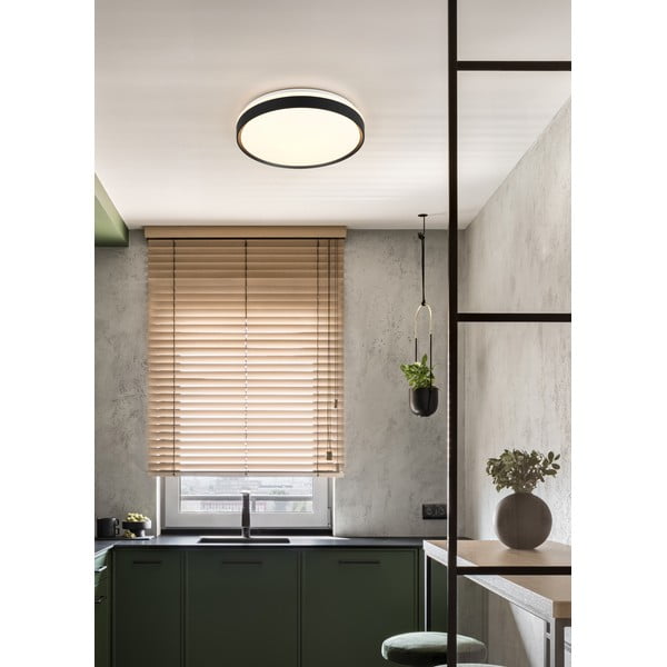 Crno-bijela LED stropna svjetiljka ø 47 cm Spacy – Reality-image-1