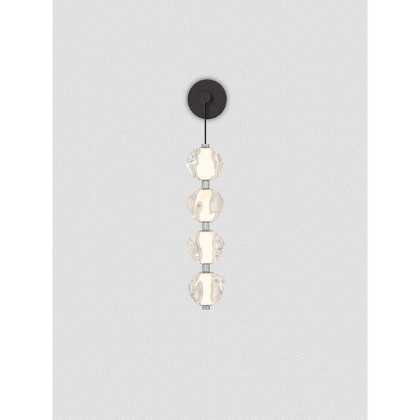 Mat crna metalna LED zidna lampa Ifos – Nova Luce-image-3
