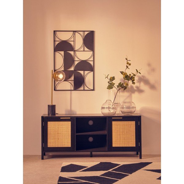 Crna TV komoda 120x52x38 cm Sherman – Premier Housewares-image-1