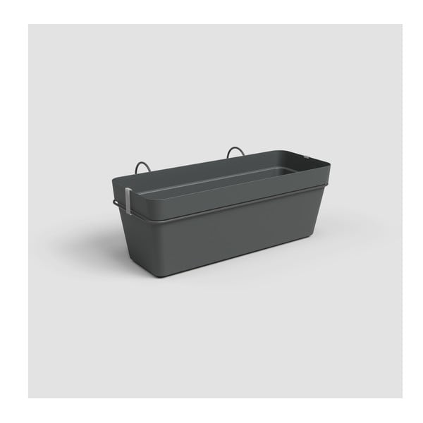 Viseća i zidna/samozaljevajući tegla za cvijeće od reciklirane plastike 50 cm Capri – Artevasi-image-1