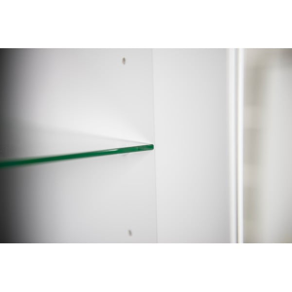 Siva vitrina s nogama od hrastovog drva Tenzo Dot, visina 175 cm-image-1