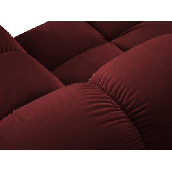 Crvena baršunasta sofa 282 cm Bellis – Micadoni Home-image-1