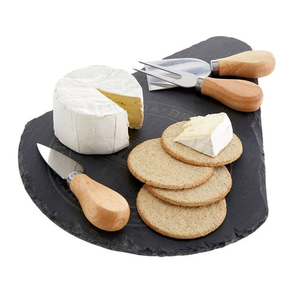 Set daska za rezanje i 3 noža za sir Premier Housewares Cheese-image-3