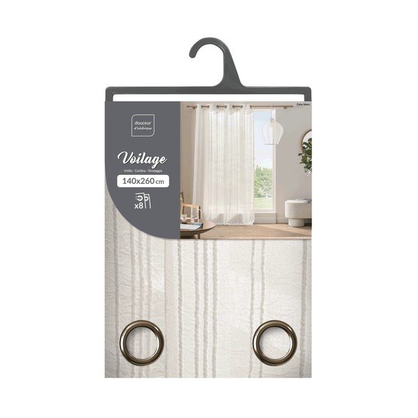 Bijela zavjesa 140x260 cm Zaho – douceur d'intérieur-image-3