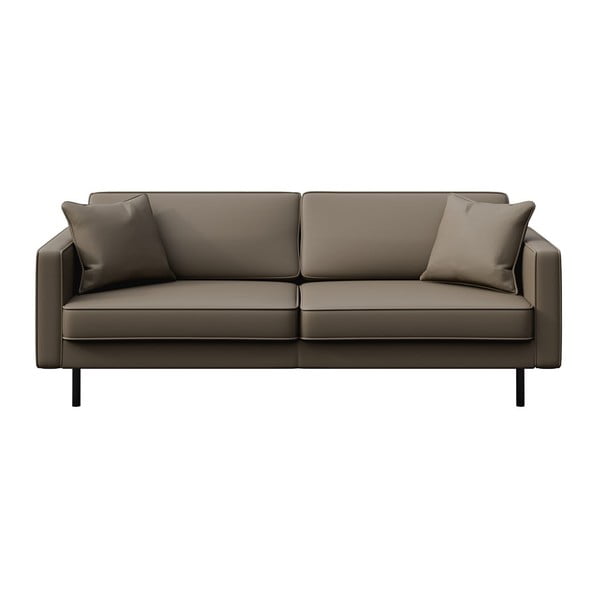 Svjetlo smeđa kožna sofa 207 cm Kobo – MESONICA