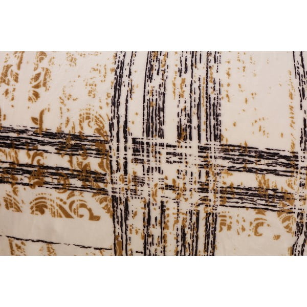 Crna/krem posteljina za krevet za jednu osobu od mikropliša 140x200 cm Enrico – My House-image-2