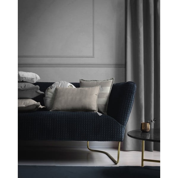 Sivi baršunasti jastuk Velvet Atelier Borlas, 50 x 35 cm-image-1