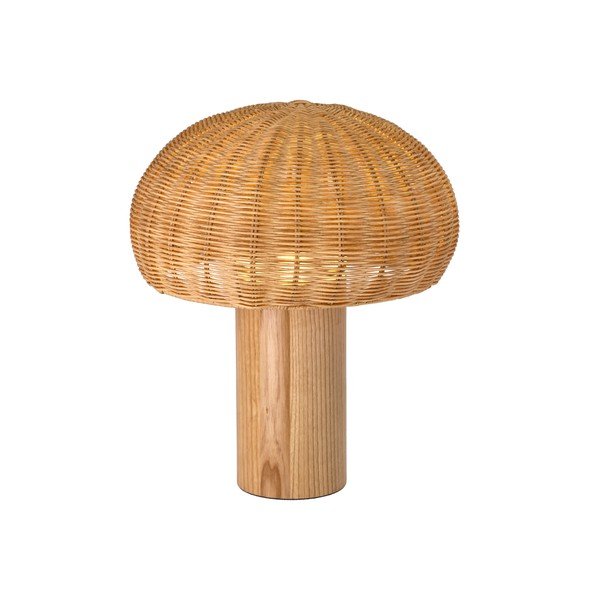 LED stolna lampa u prirodnoj boji sa sjenilom od ratana (visina 32 cm) – Villa Collection-image-1