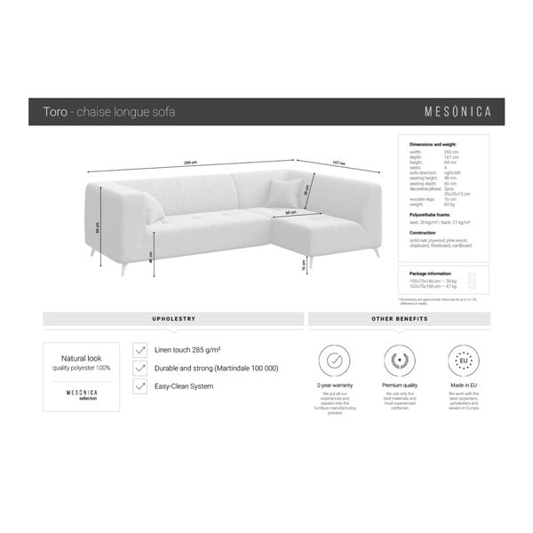 Roza kutna garnitura MESONICA Toro, desni kut-image-4