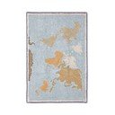 Plavi/bež periv/ručno rađen pamučan dječji tepih za igru 70x100 cm Mini Worldmap – Lorena Canals