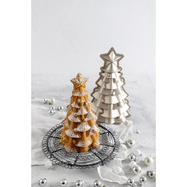 Bež aluminijski kalup za pečenje Dr. Oetker White Christmas Baking, 16 x 26 cm-image-1