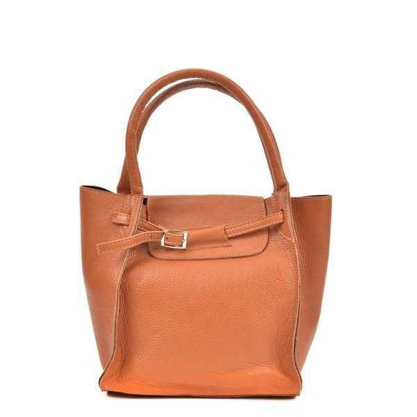 Konjak smeđa Kožna torba Robert M Polo Cognac-image-2