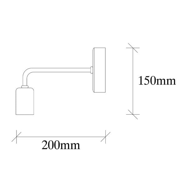 Crna metalna zidna svjetiljka Opviq lights Melia-image-3