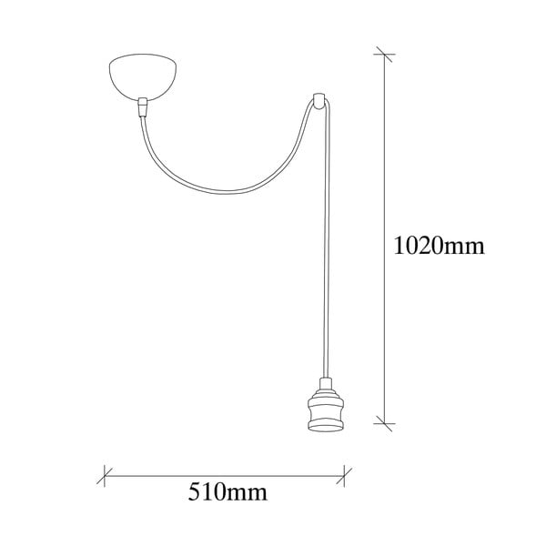 Viseća svjetiljka u zlatnoj boji Kabluni – Opviq lights-image-3