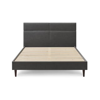 Crni bračni krevet Bobochic Paris Elyna Dark, 180 x 200 cm