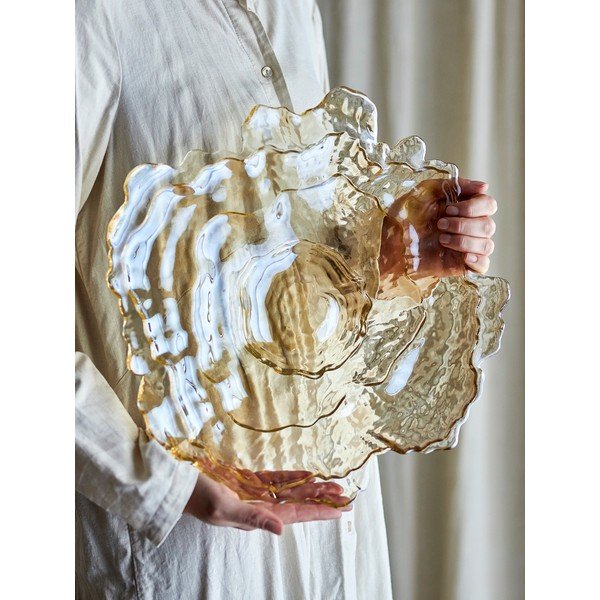 Bež staklena zdjela ø 38,5 cm Asimi – Bloomingville-image-3