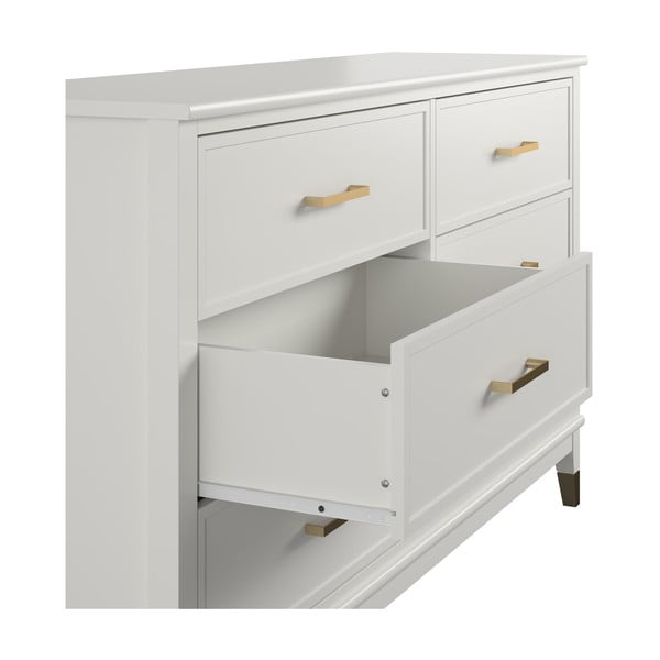 Bijela komoda CosmoLiving by Cosmopolitan Westerleigh, 144 x 85 cm-image-3