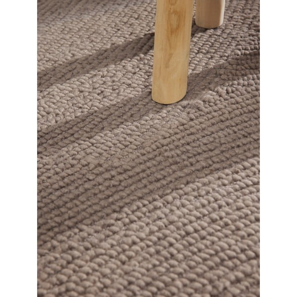 Ručno rađen vunen okrugli tepih smeđe-sivi ø 200 cm Eleni Taupe – Hanse Home-image-4