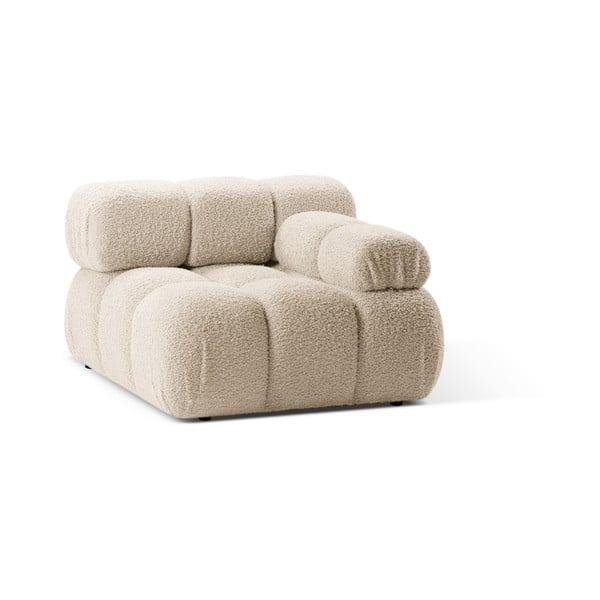 Bež modularna sjedeća garnitura od bouclé tkanine (s desnim kutom) Bellis – Micadoni Home-image-3