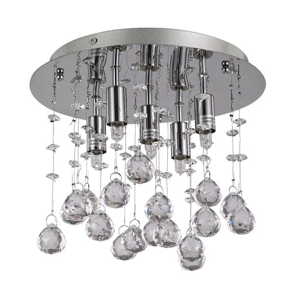 Evergreen Lights Crido Drops Chrome stropna svjetiljka, ⌀ 26 cm