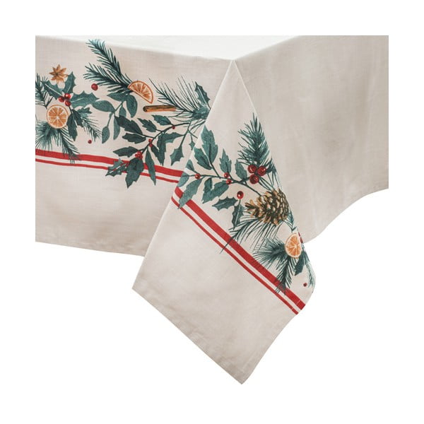 Pamučni stolnjak s božićnim motivom 150x300 cm Evergreen – Ladelle