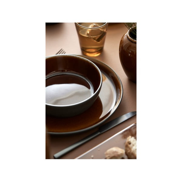 Crni/jantarni tanjur od kamenine ø 27 cm Gastro Black/Amber – Bitz-image-3