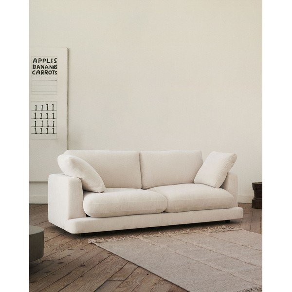Krem sofa 210 cm Gala – Kave Home-image-1
