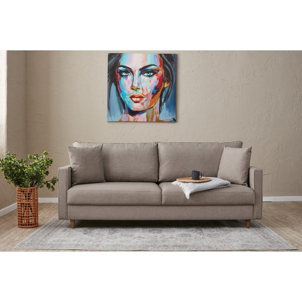 Svjetlo smeđa sofa 210 cm Eva – Balcab Home-image-1