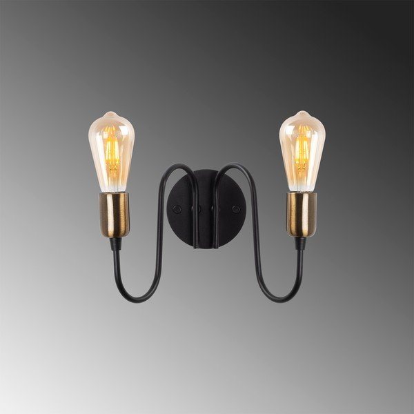 Crna zidna lampa Firat – Opviq lights-image-3