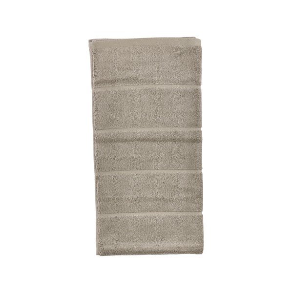 Smeđe-sivi pamučan ručnik od frotira 50x100 cm Sauna – Zone