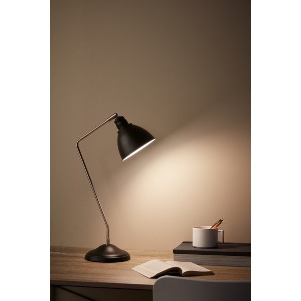 Crna stolna lampa s detaljima u srebrnoj Markslöjd Coast-image-1