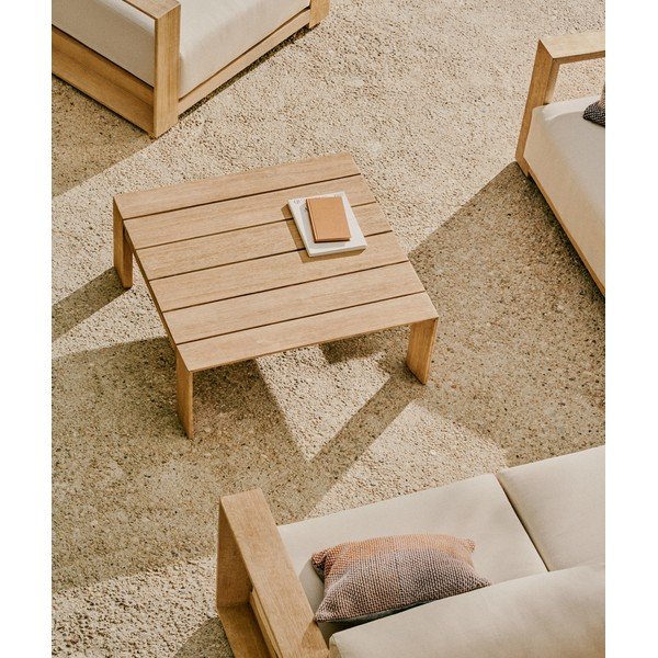 Vrtni stolić za kavu od masivnog bagrema 82,5x82,5 cm Ambra – Kave Home-image-1
