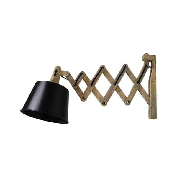 Crna zidna svjetiljka LABEL51 Harmonica